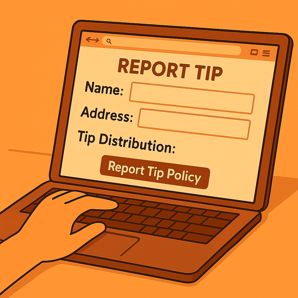 Submit a tip report illustration